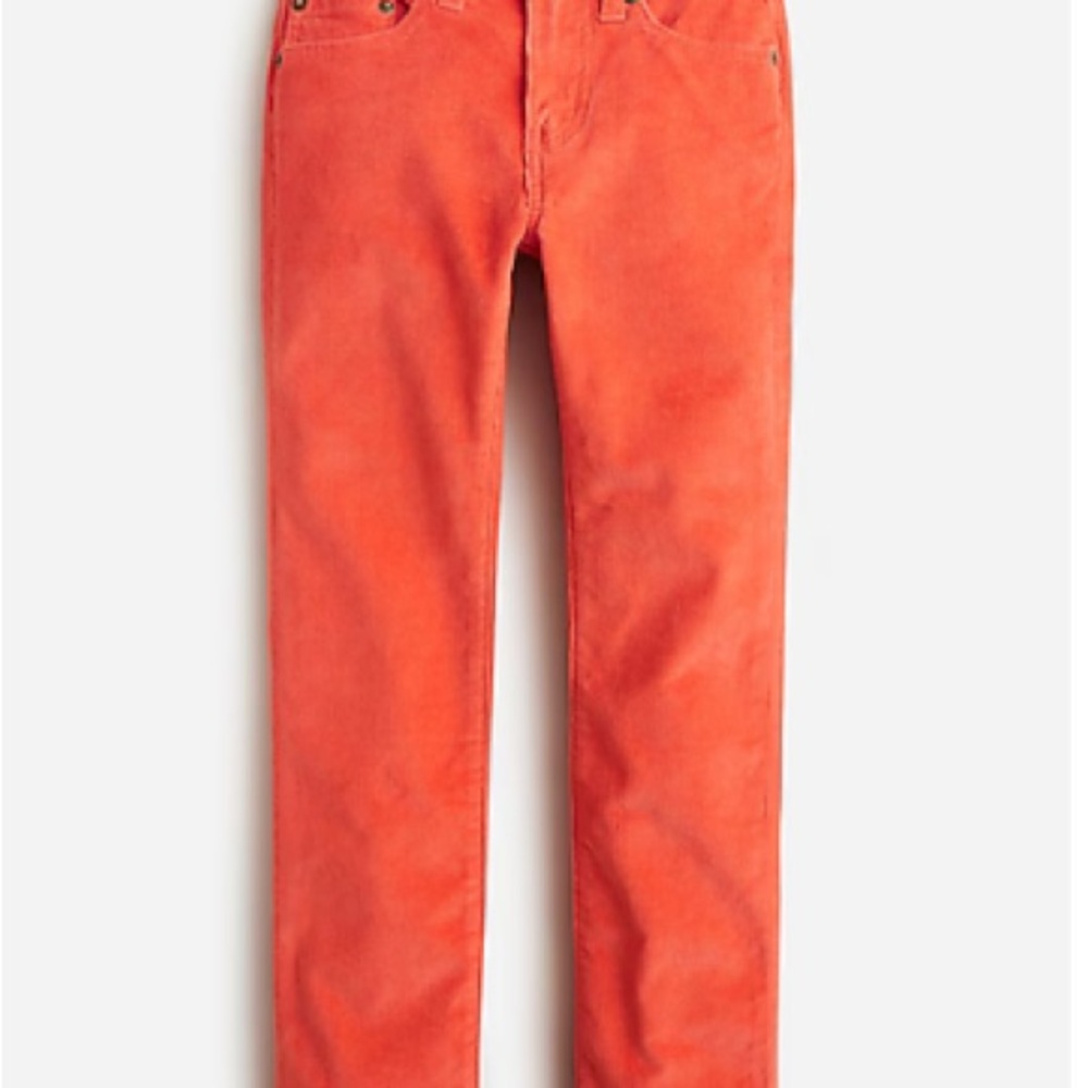 Crewcuts Kids Orange Stretch Corduroy Pants sz 10